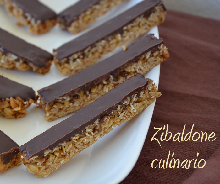 Zibaldone culinario Flapjacks con zenzero e cioccolato