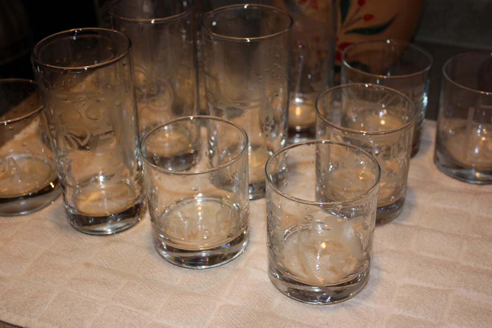 The Super Great Adventure Easy Homemade Custom Etched Drinking Glasses