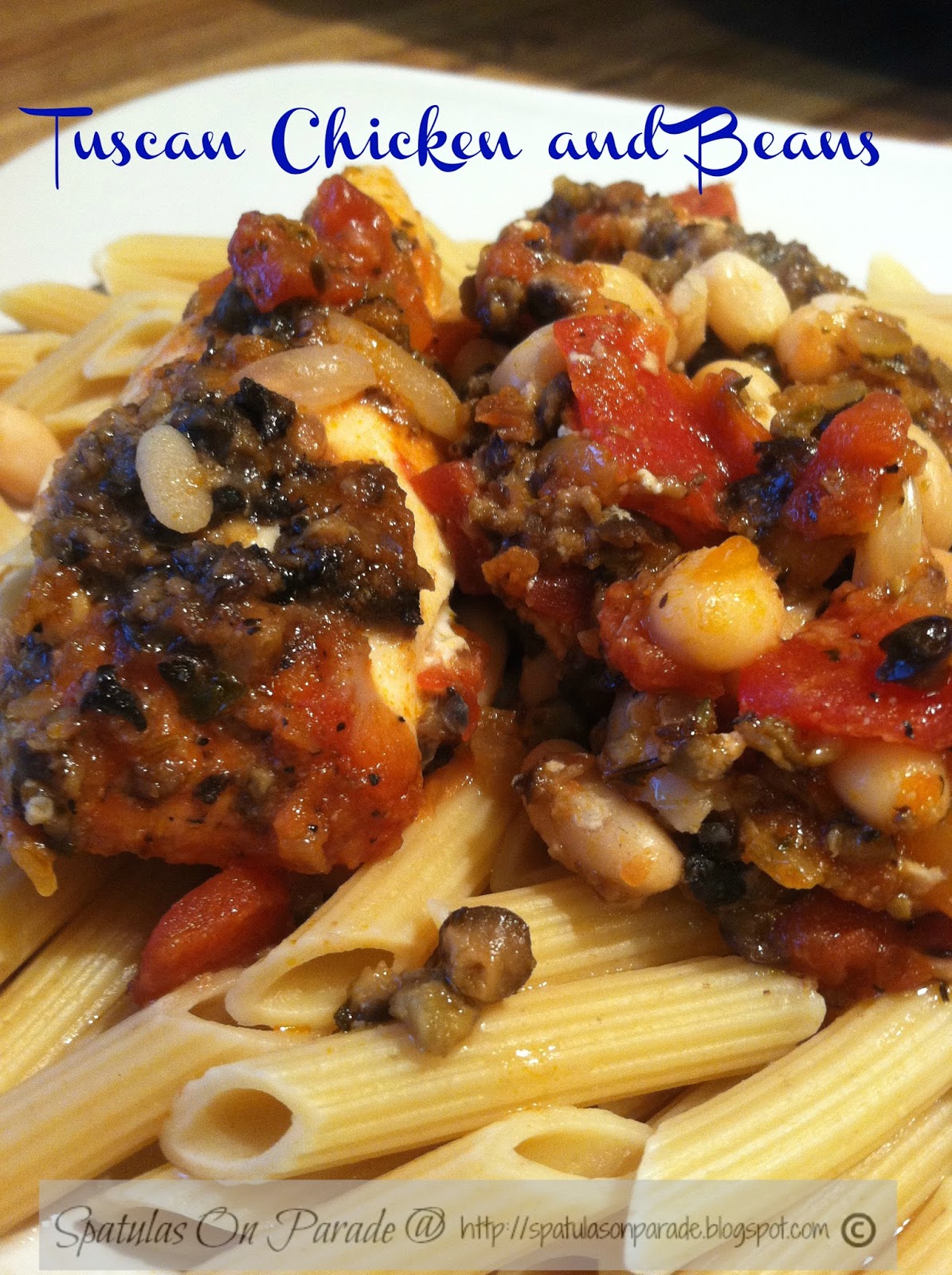 Spatulas On Parade Tuscan Chicken and Beans crock pot