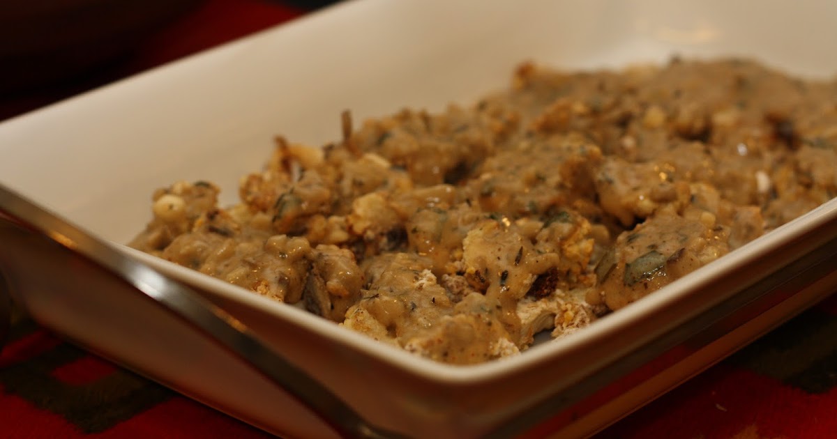 K's Veg Recipes CornmealCrusted Cauliflower and Truffle Mushroom Gravy