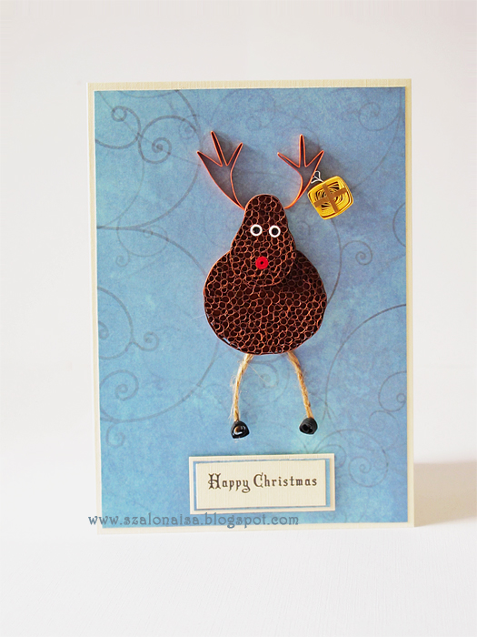 Quilled handmade cards Szalonaisa's Wonderland Quilled Christmas