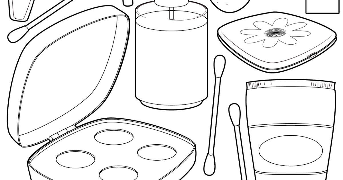 The Spinsterhood Diaries: It's Friday! Makeup Coloring Page