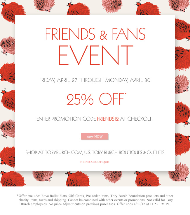 Tory Burch...Friends and Family Sale Tory Burch...Friends and Family Sale