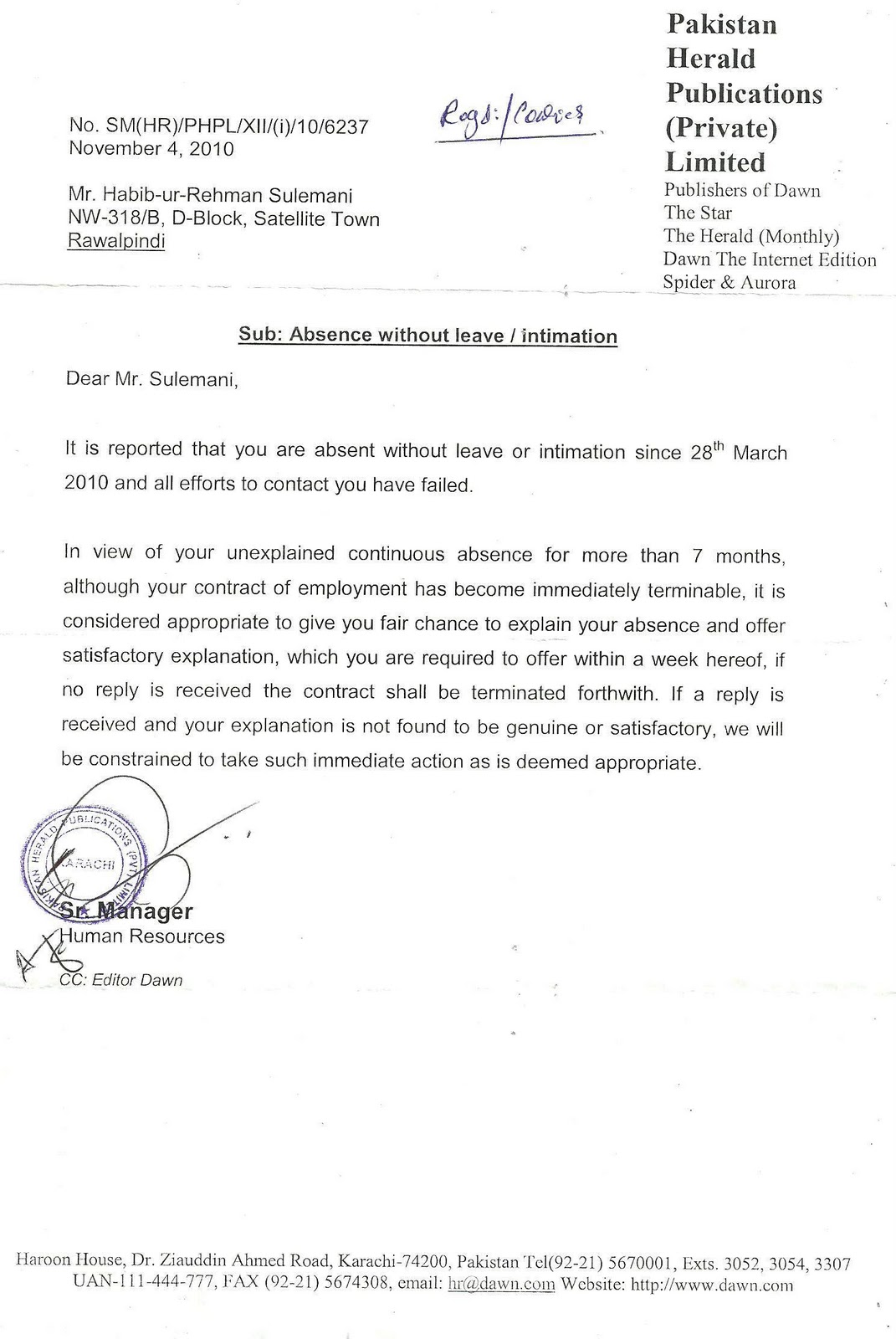 Promotion Letter Sample