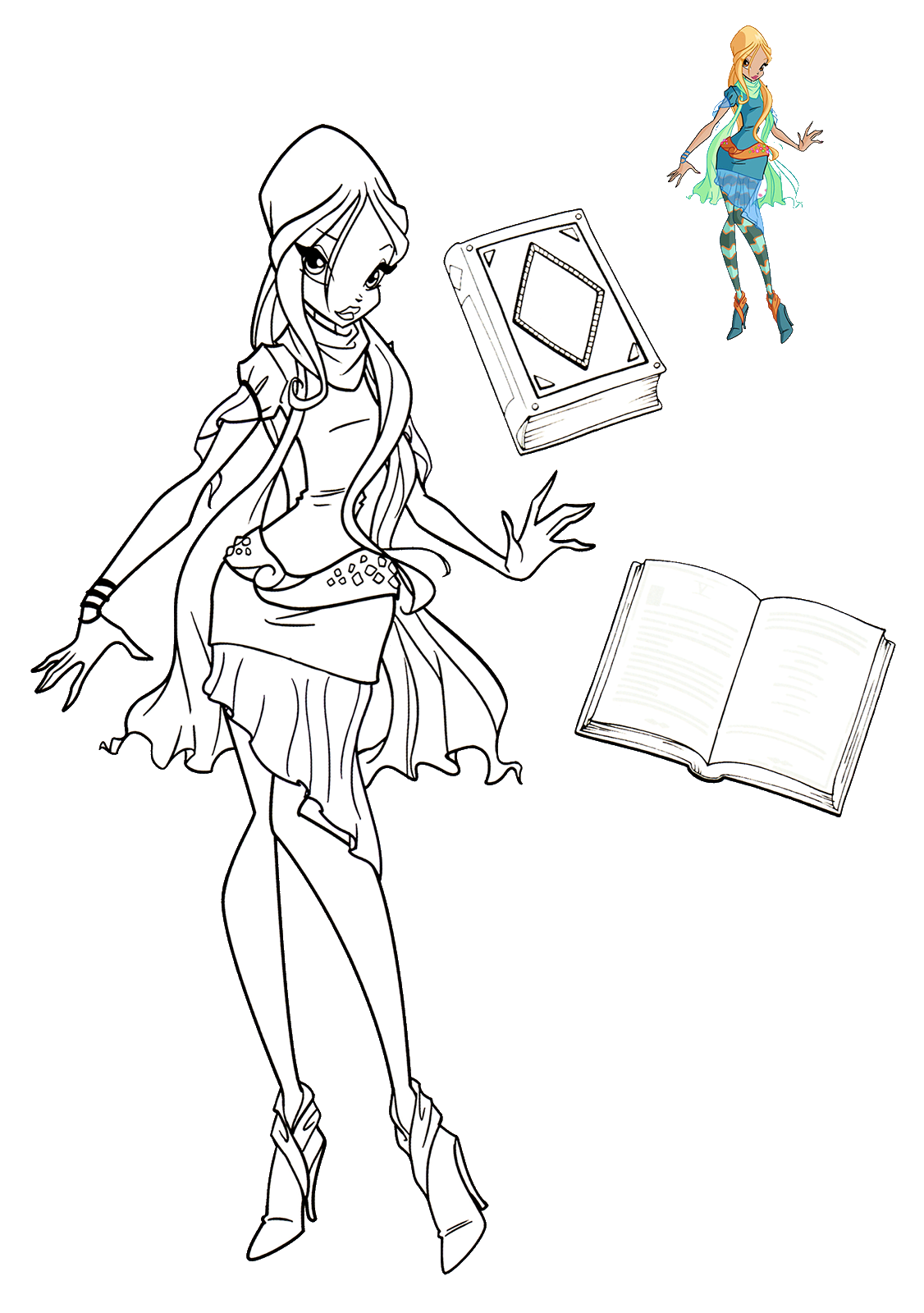 Winx Club Daphne Coloring Page Free Printable Coloring Pages The Best Porn Website