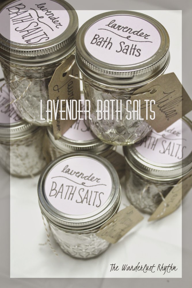 The Wanderlust Rhythm Homemade Lavender Bath Salts