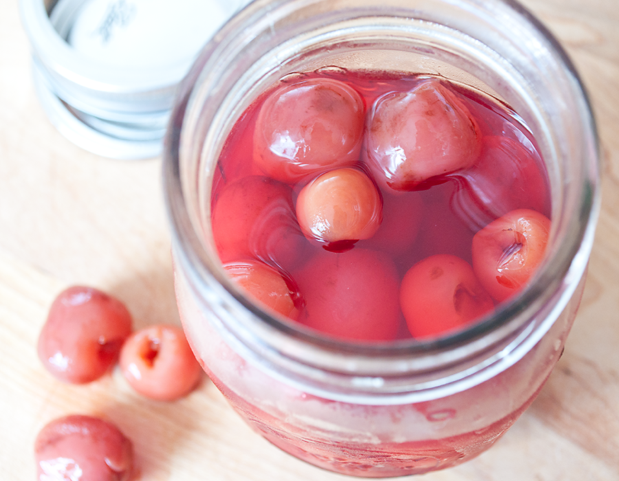 Lighter and Local Bourbon Cherries