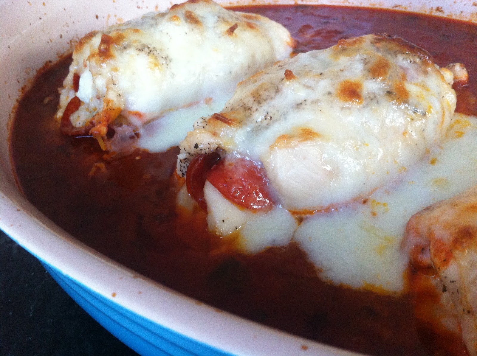 The Meat and Potatoes Foodie Aurora's 'Famous' Pepperoni Chicken