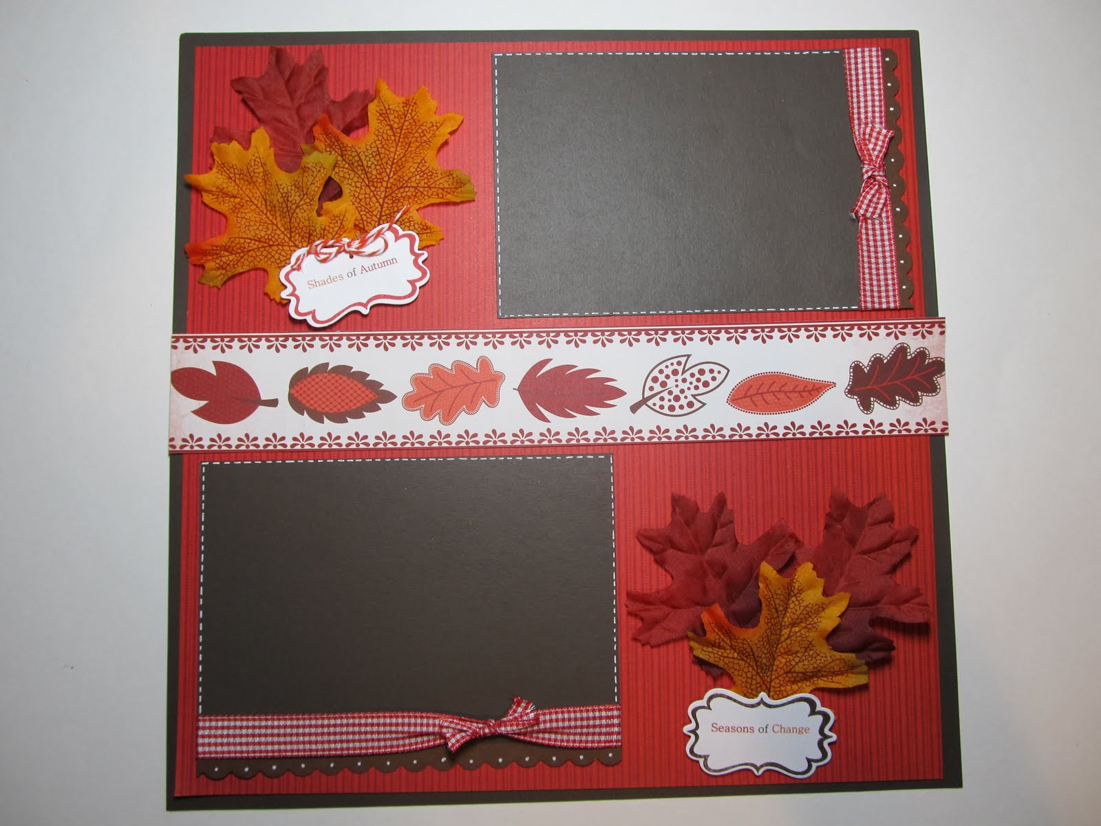 Creative Cricut Designs & More.... Shades of Autumn Scrapbook Layout