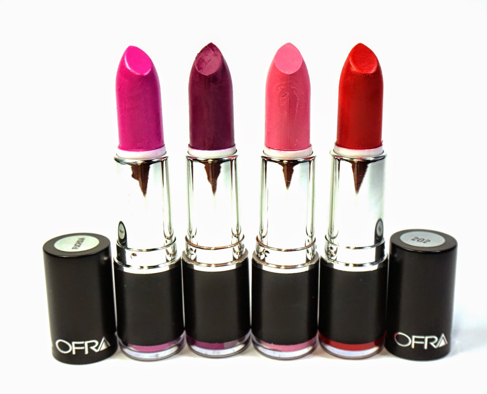 Ofra Lipsticks Review + Swatches.