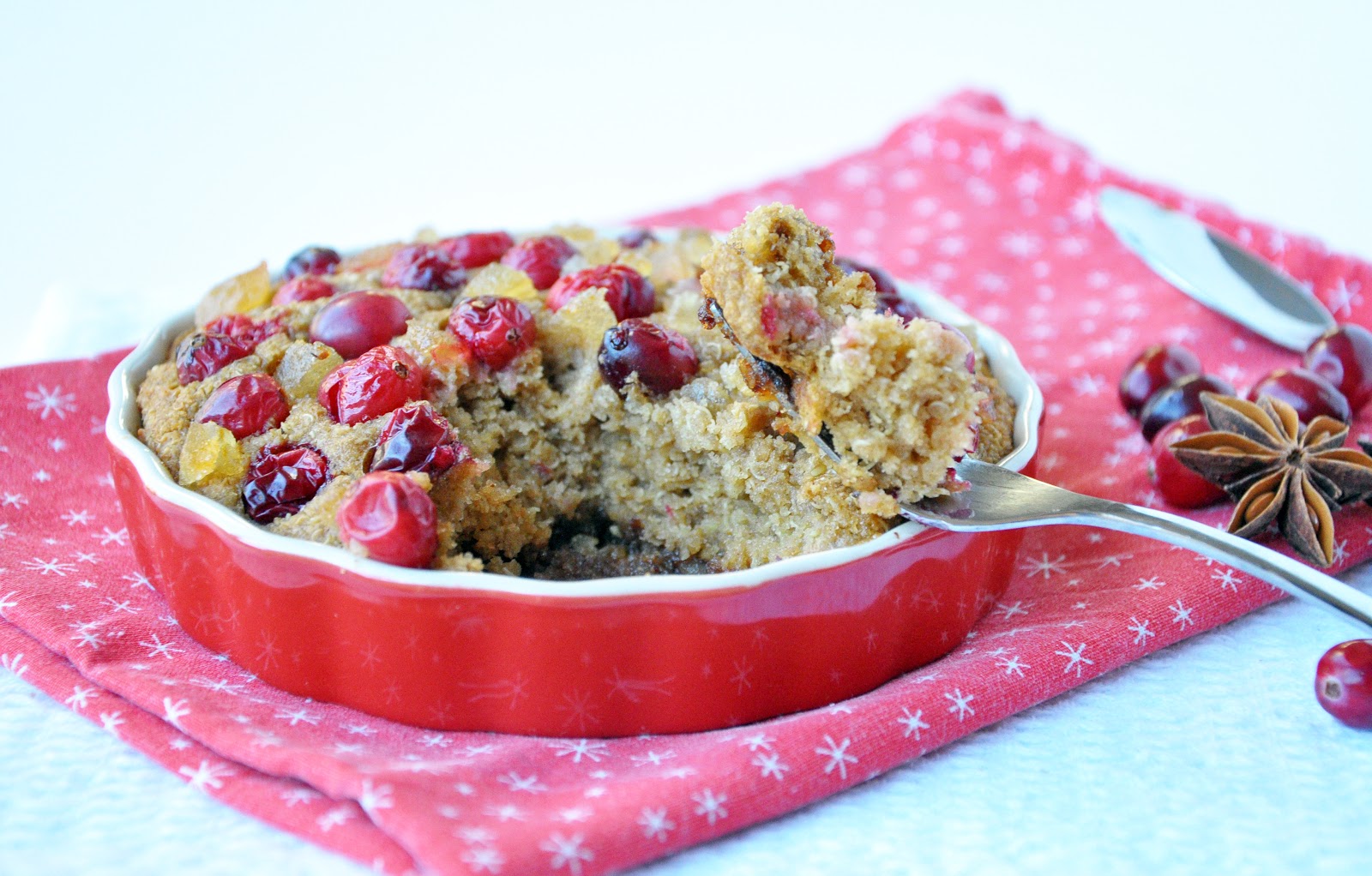 Gingerbread quinoa bake including cake