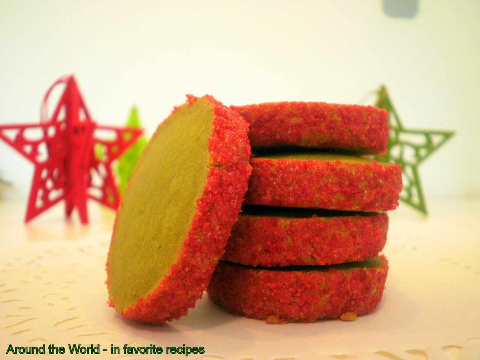 Around the World in favorite recipes Green Tea Biscuits