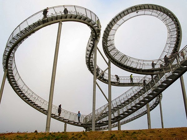 Pedestrian Roller Coaster in Germany circular staircase 3 Pedestrian Roller Coaster in Germany circular staircase