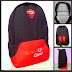 TAS RANSEL BOLA MURAH ROMA HITAM MERAH BORDIR thumbnail