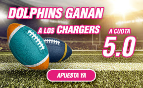 wanabet NFL megacuota 5 Dolphins gana Chargers 20 diciembre wanabet NFL megacuota 5 Dolphins gana Chargers 20 diciembre