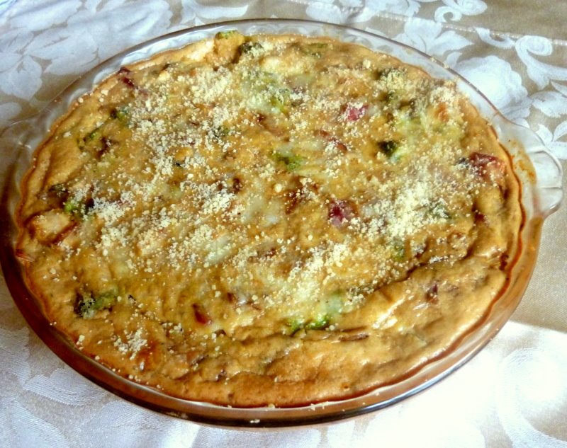 SPLENDID LOWCARBING BY JENNIFER ELOFF Chicken Bacon and Broccoli Quiche