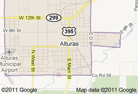 Map of Alturas City