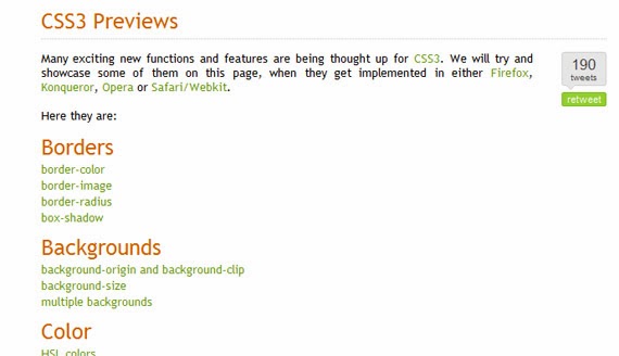 CSS3 Previews CSS3 Previews