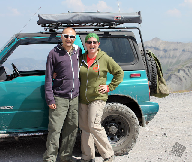 Andy and Mercedes atop Imogene Pass