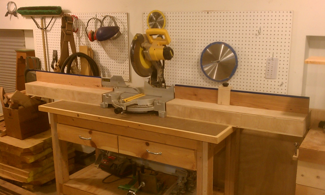 The Atomic Woodworker Miter Saw Station Upgrades