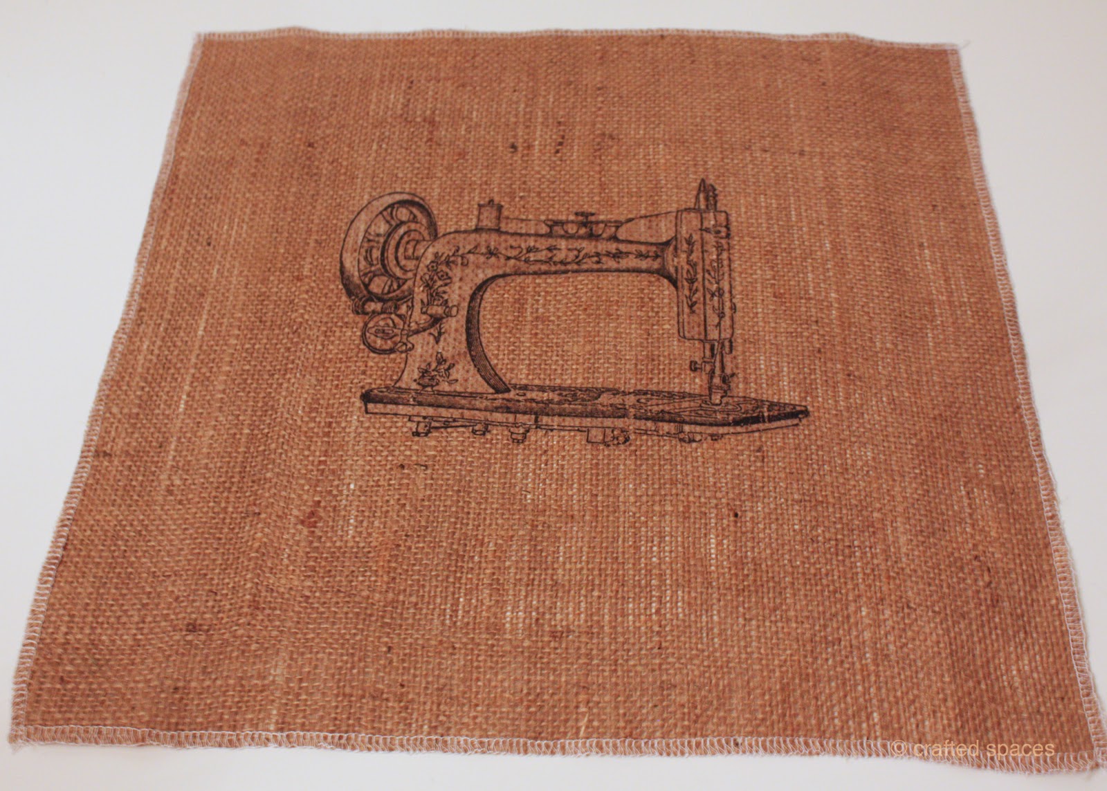 Crafted Spaces DIY Burlap Art