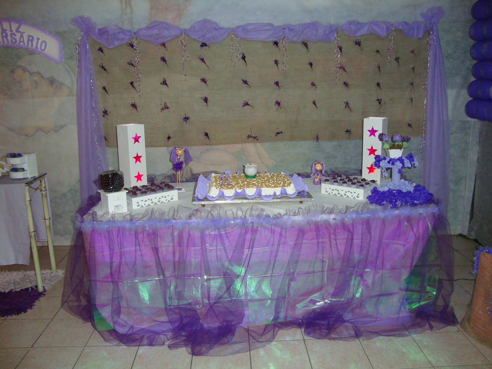 da Festa Nefesh DECORAÇÃO DE FESTA CLEAN LILAS ROXO BRANCO da Festa Nefesh DECORAÇÃO DE FESTA CLEAN LILAS ROXO BRANCO