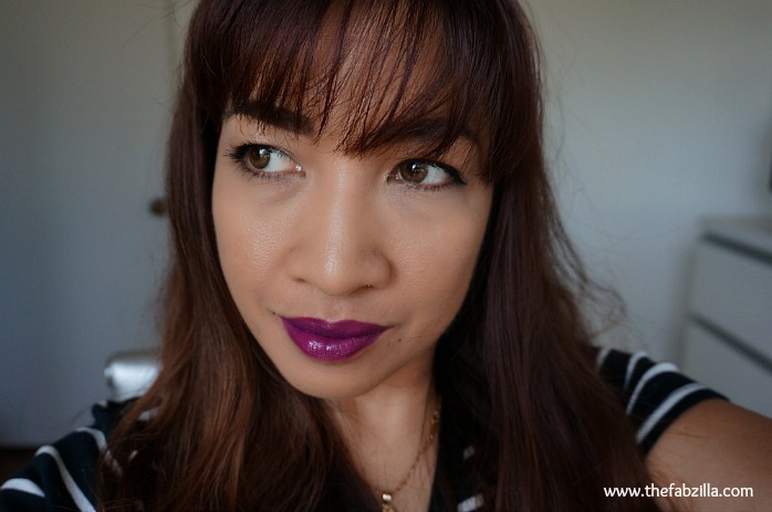 MAC Lorde Pure Heroine Amplified Creme Lipstick, review, swatch, gothic makeup, dark plum lips, Lorde, Royals, Grunge makeup, 90s pop culture, 90s makeup
