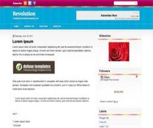 Revolution Blogger Template