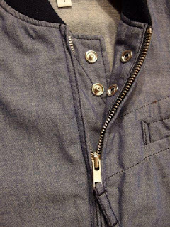 FWK by Engineered Garments "Aviator Jacket in Blue Dungaree Cloth" Spring/Summer 2015 SUNRISE MARKET