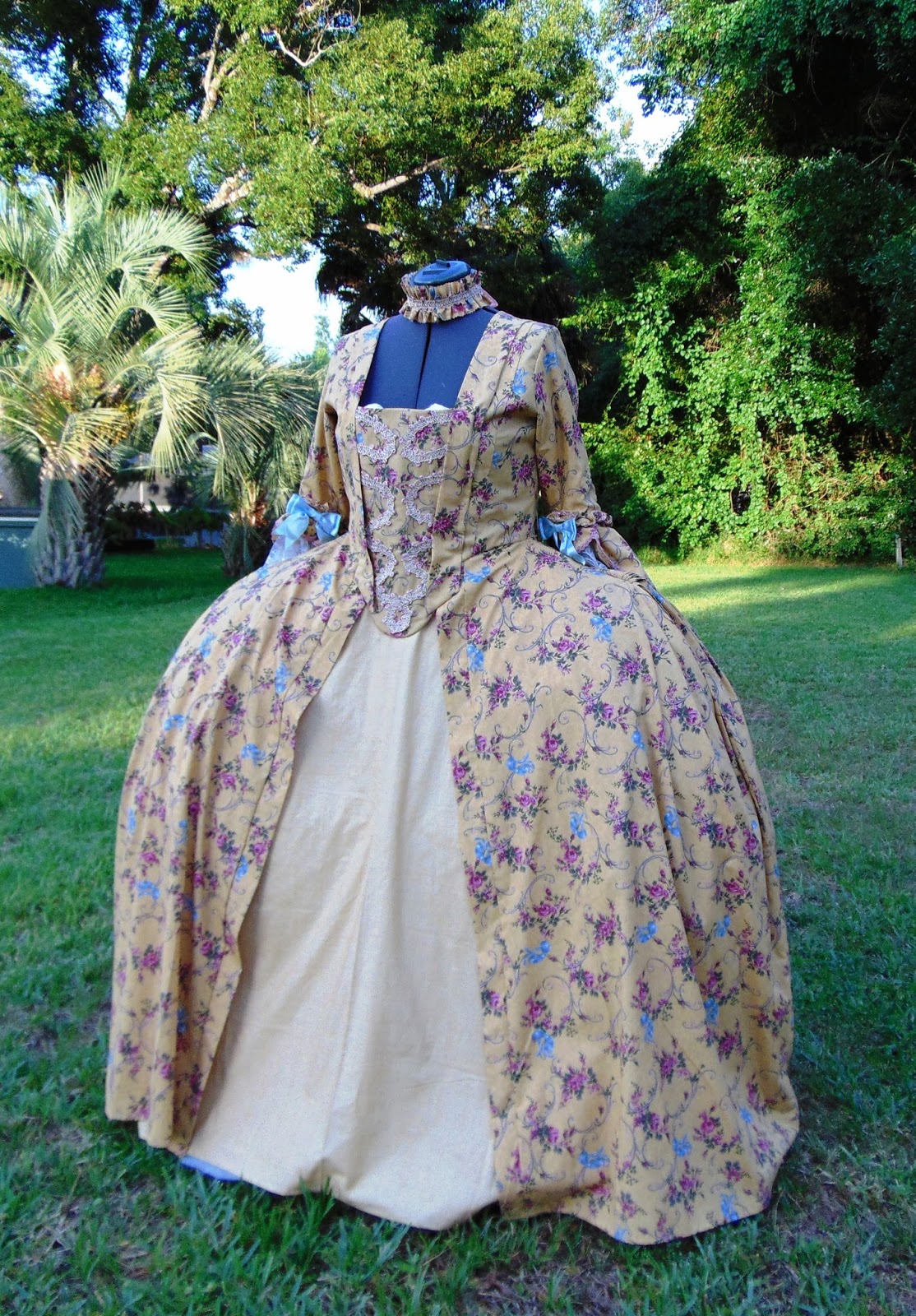 The Antique Sewist Simplicity 3637 Robe a la Francaise COMPLETE