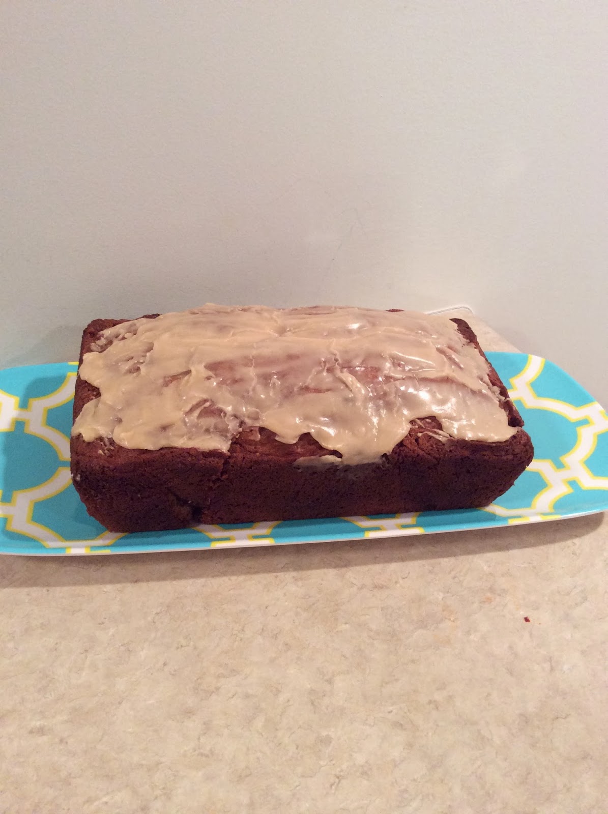 Banana Bread with Peanut Butter Glaze