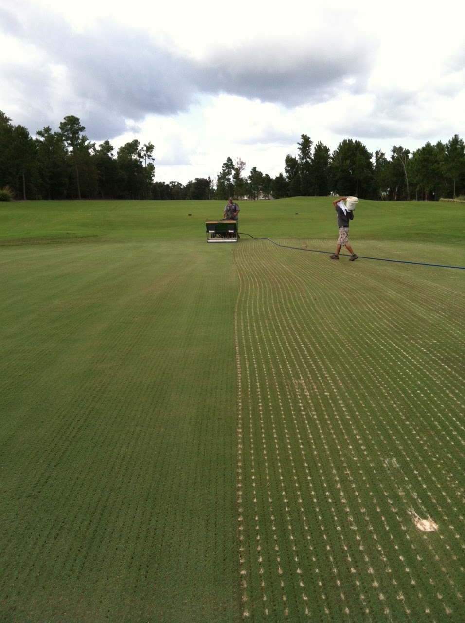 Preserve Golf Club Agronomy DryJect Aerification 8612