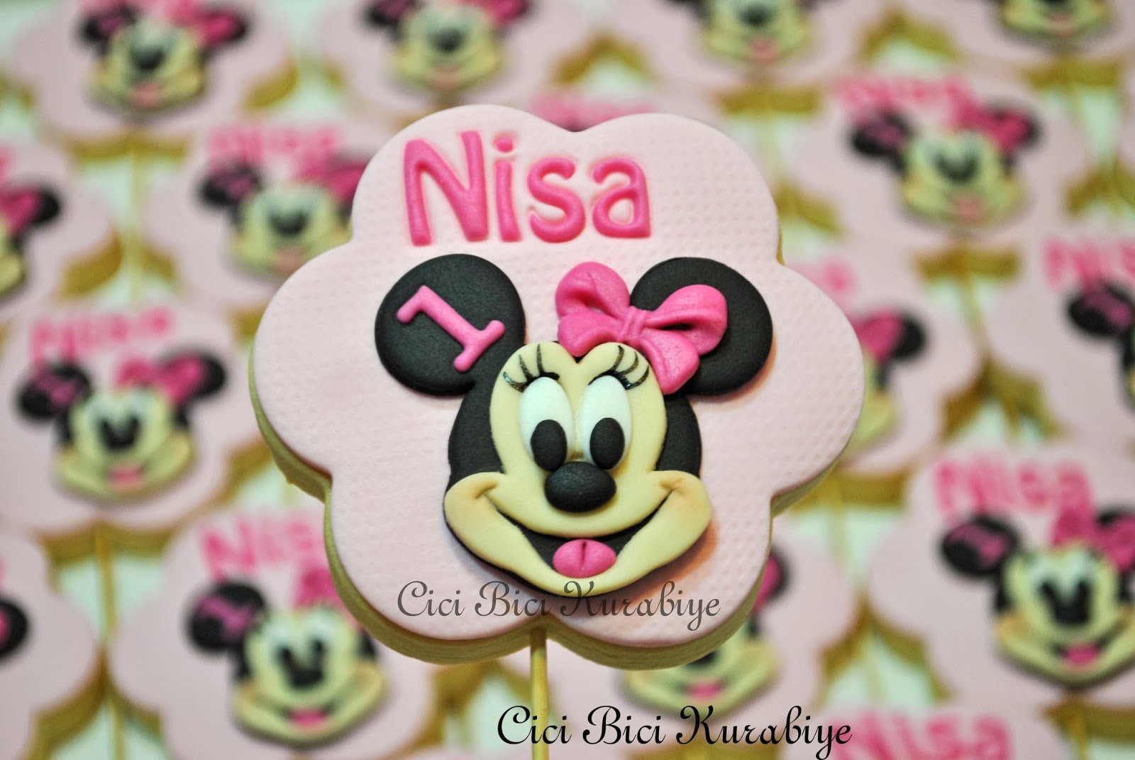 Cici Bici Kurabiye &amp; Cupcake &amp; Pasta İzmit Nisa�nın Minnie Mouse