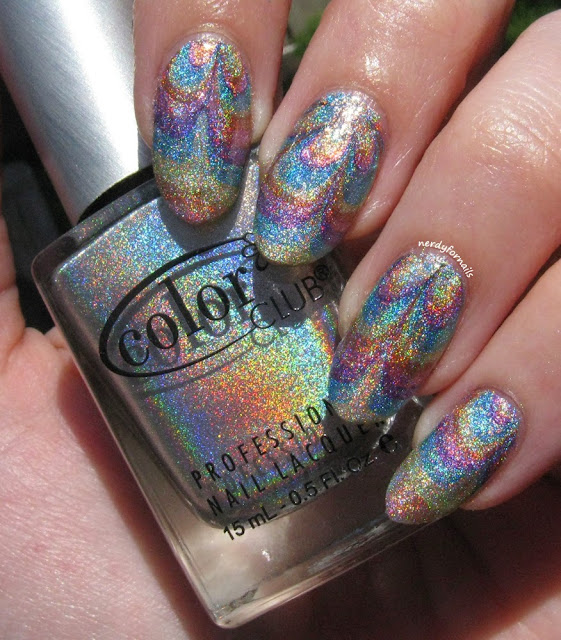 30 Days of Colour Challenge Holo Water Marble Color Club Halo Hues