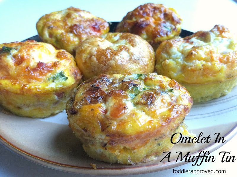 Toddler Approved! Cooking With Mom Omelets in a Muffin Tin