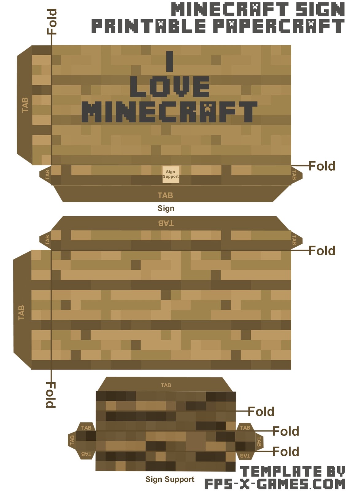 paper craft NEW 673 PAPERCRAFT PRINTABLE MINECRAFT TEMPLATES