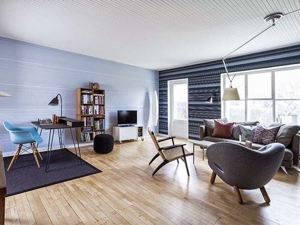 Nore interiør: trivsel i moderne stue Moderne stue