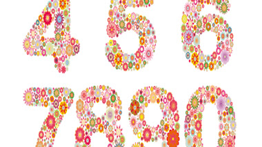 Numeros de flores para imprimir