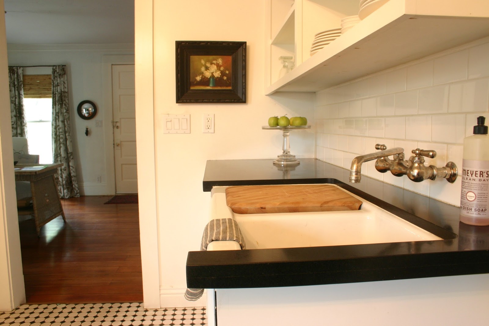 Kitchen cabinet base molding Gardener's Cottage