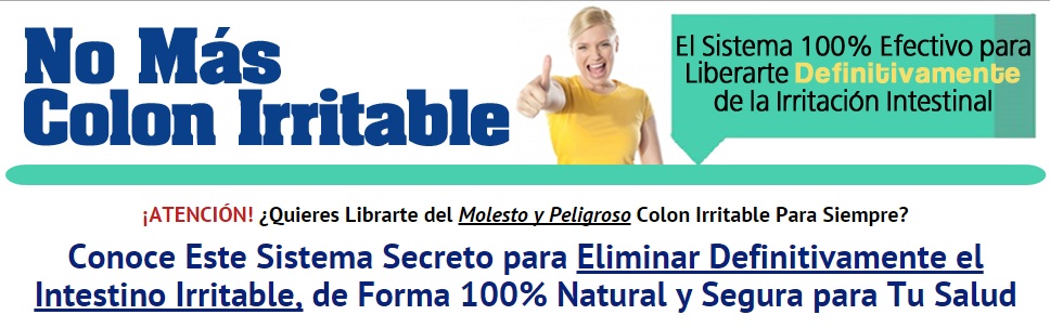 Libro No Mas Colon Irritable |  Método natural para curar el Colon irritado