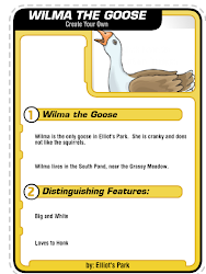 Wilma the Goose Character Card