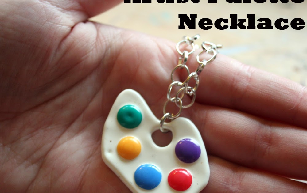 The Experimental Crafter Artist Palette Necklace Tutorial