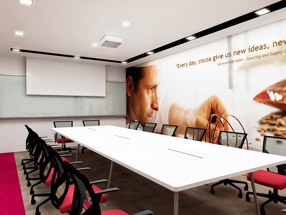 Conference Room Design and Furniture. With Mural Wall Graphics