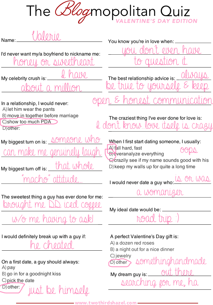 Compatibility questions dating