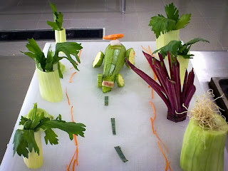 El placer del buen plato: Decoración con vegetales