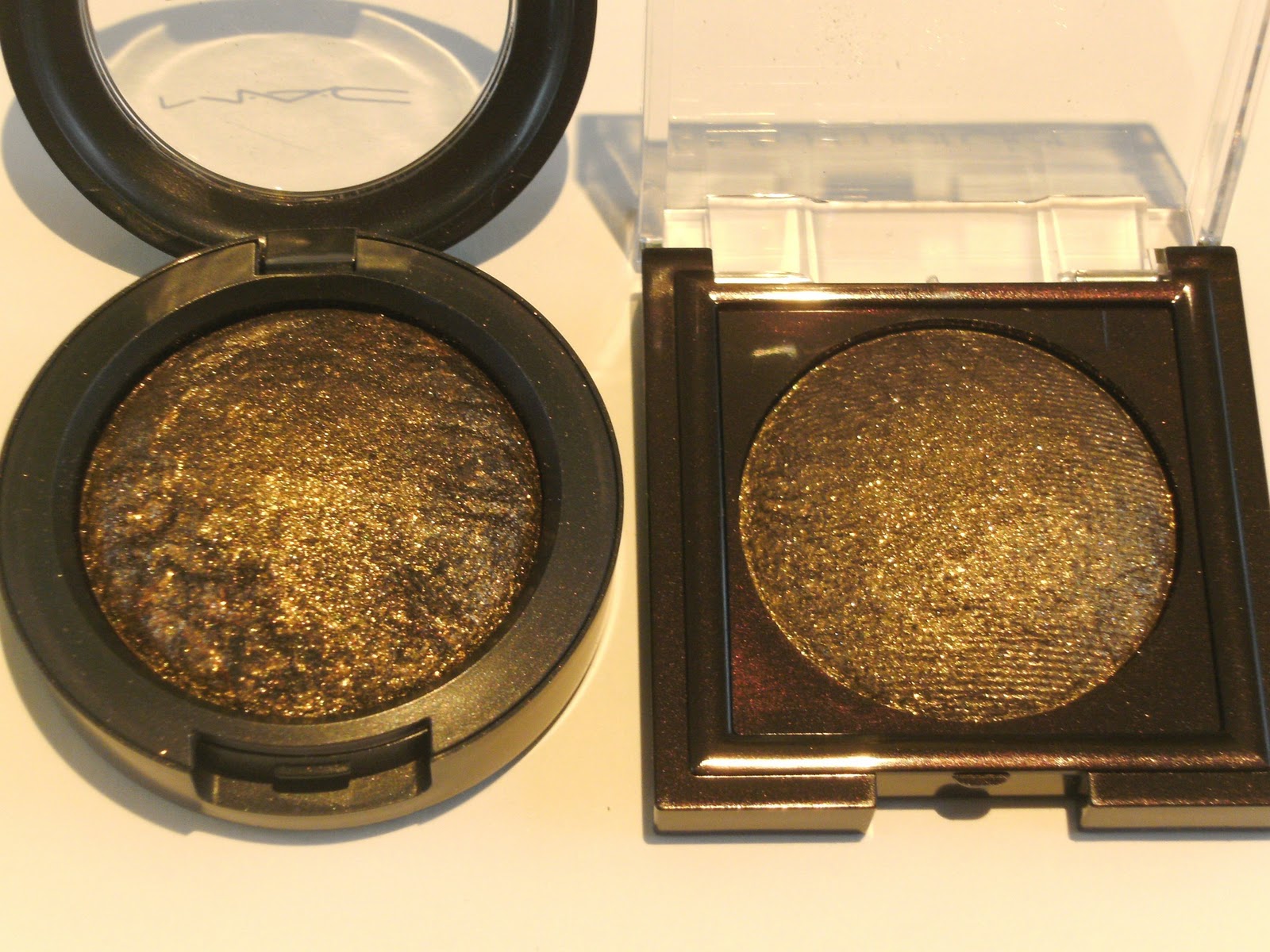 Pleasureflush Laura Mercier Baked Eyeshadow Review and Comparison Swatches