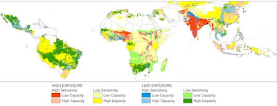 CGIAR map of climate-induced food insecurity