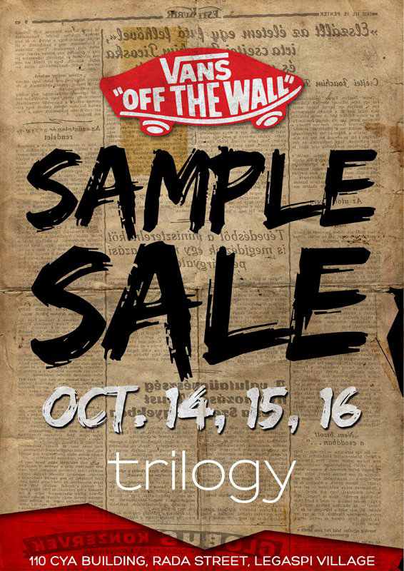 vans sample sale