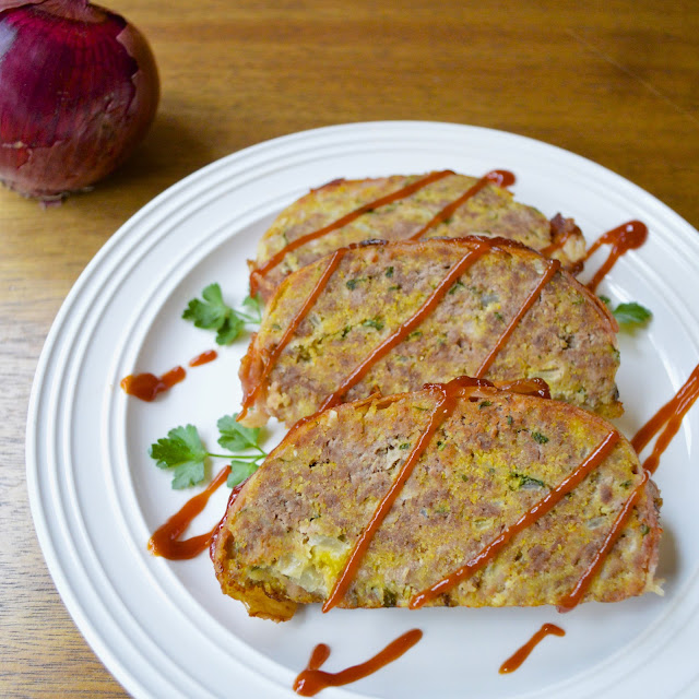 Bacon Wrapped Meatloaf with a Spicy Sweet Ketchup Glaze (Gluten Free