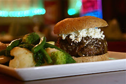 Aroma Thyme's lamb burger with vegetables on the side. Photo from Aroma Thyme Bistro. 